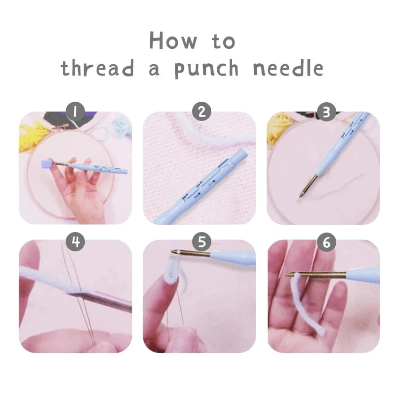 Kit de Broderie Punch Needle Giraffe
